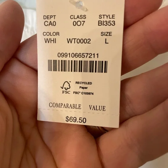 NWT embroidered J Crew cotton tank - Picture 4 of 5